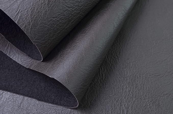 Wento Thick 2 Yard Faux Leather Fabric Soft Skin Grain PU Leather Fabric - Image 2