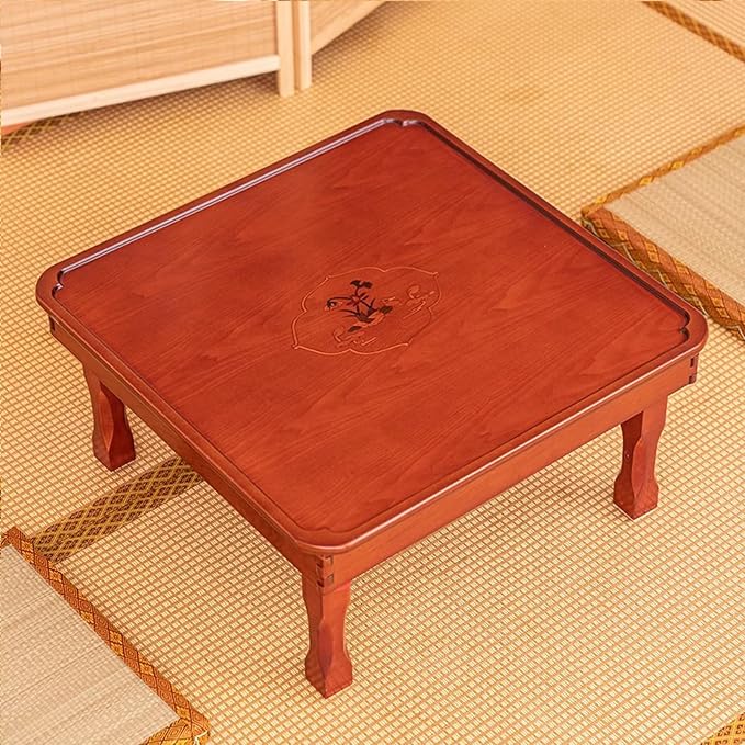 Rectangle Coffee Table, Japanese Style Solid Wood Floor Table by Unknown