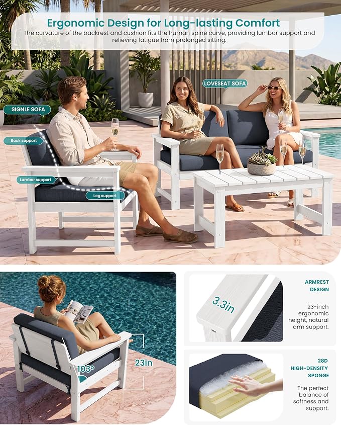 SERWALL HDPE Outdoor Loveseat - Image 2