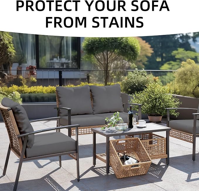 Outdoor Cushion Covers Set, Replacement - Image 4