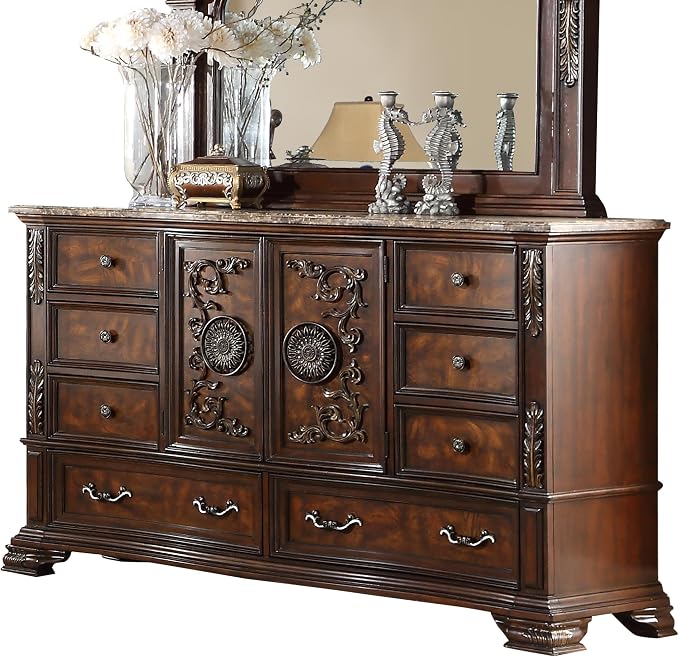 First of a Kind Santa Monica Traditional 5 Piece King Bedroom Set - Image 5