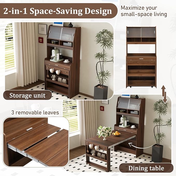 RuiSiSi Space Saving Folding Dining Table - Image 4