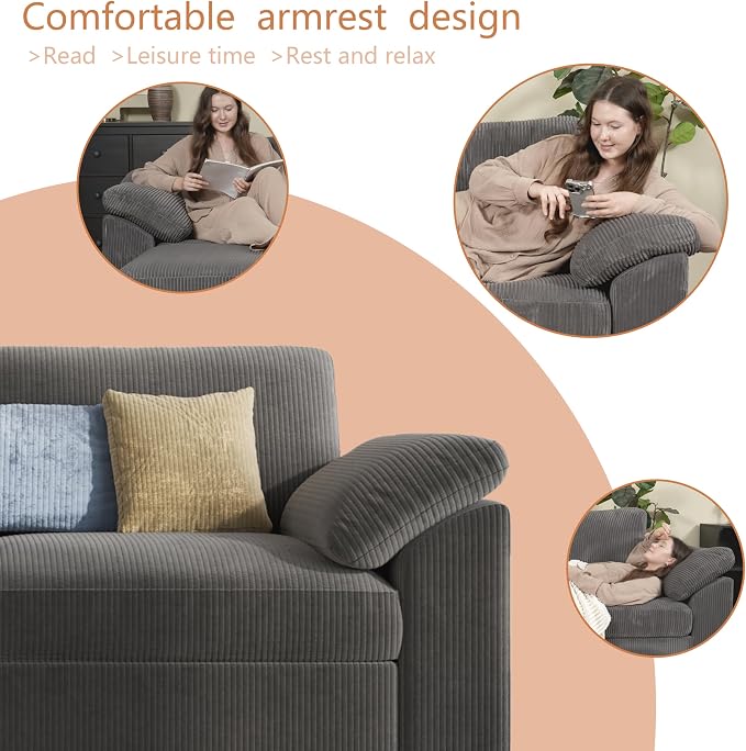 EASE MOOSE Oversized Modular Sectional Sofa, Extra Large L Shape Sectional - Image 6