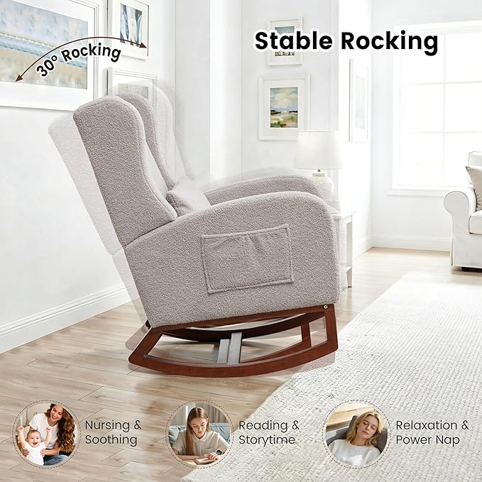 Nursery Rocking Chair, Rocking Chair - Image 4