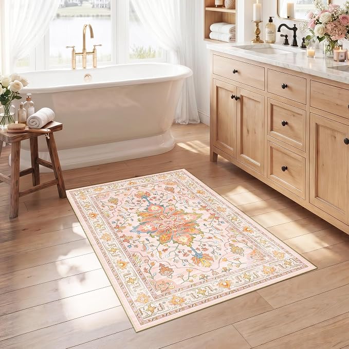 RELEANY Area Rugs 2'6"x4' Kitchen Rugs Entry Rug Small Rugs by RELEANY