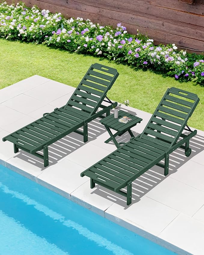 SERWALL Folding Outdoor Side Table Set of 4, Small Adirondack Side Table - Image 9