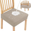 Smiry Waterproof Seat Covers for Dining Room Chairs Set of 4, Stretch Jacquard by Smiry