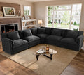 ELUCHANG 114" Oversized V-Shaped Cloud Couch Modular Sectional Sofa by ELUCHANG