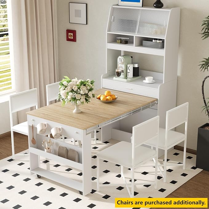 LUMISOL Space Saving Folding Dining Table - Image 5
