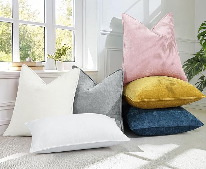 decorUhome Summer Couch Throw Pillow Covers 18x18 Set of 2, Decorative Soft - Image 6