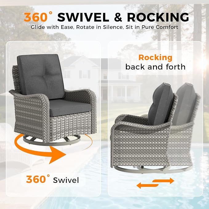 14-Seat Outdoor Wicker Patio Furniture Set - Image 5