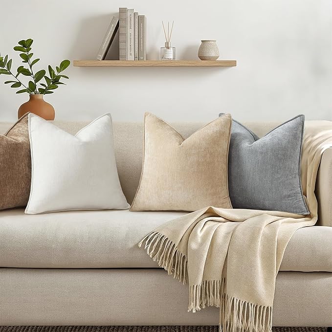 decorUhome Summer Couch Throw Pillow Covers 18x18 Set of 2, Decorative Soft - Image 4