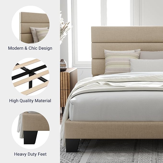 Allewie Full Size Platform Bed Frame - Image 6