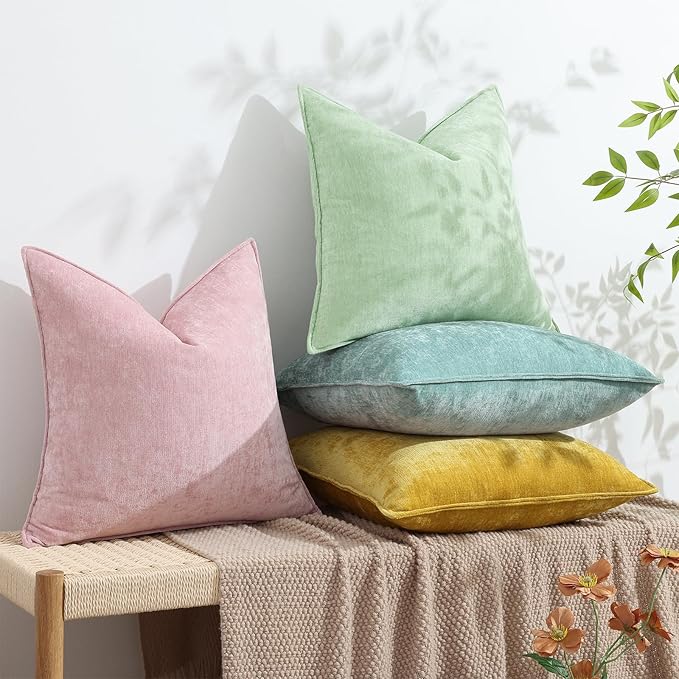 decorUhome Summer Couch Throw Pillow Covers 16x16 Set of 2, Decorative Soft - Image 5