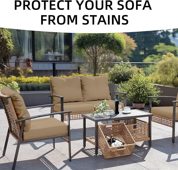 Outdoor Cushion Covers Set, Replacement - Image 4