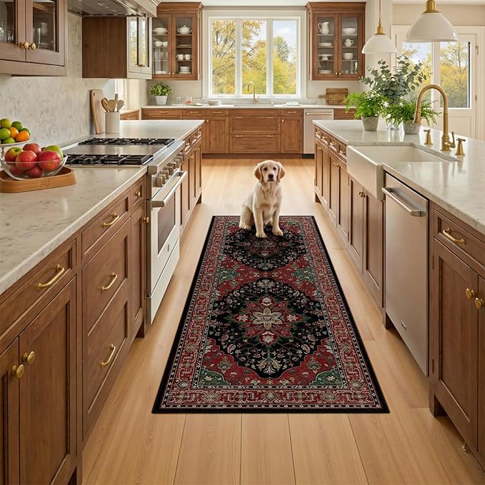 RELEANY Area Rugs 2'x6' Runner Rug Non Slip Washable - Image 2