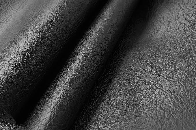 Wento Thick Half Yard Faux Leather Fabric Soft Skin Grain PU Leather - Image 2