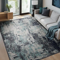 RELEANY Washable Area Rugs 6'x8' Non-Slip Modern Abstract Soft by RELEANY