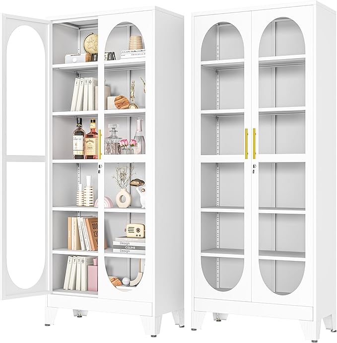 PAOFIN 75" H Locking Display Cabinet by PAOFIN