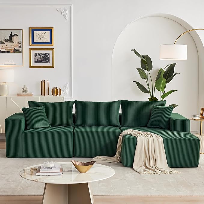 Weture 108” Modular Sectional Sofa, Cloud Sectional Couch - Image 2
