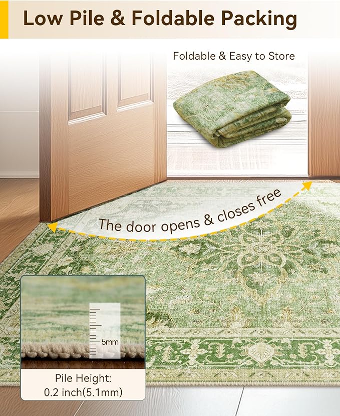 RELEANY Area Rugs 2'x3' Kitchen Rugs Entry Rug Small Rugs - Image 7