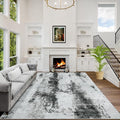 2'6''x8' Runner Rugs Washable Rug: Modern Abstract Living Room Rug Soft by GENTDRIZZ