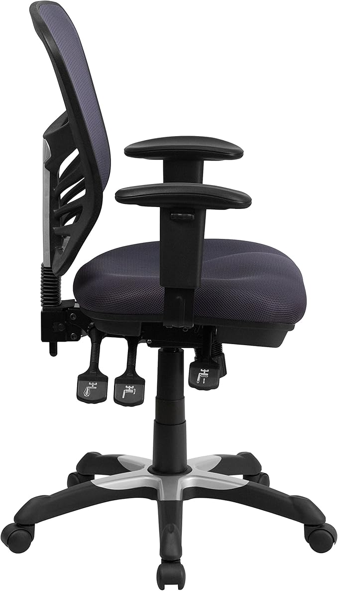 Flash Furniture Nicholas Mid-Back Swivel Office and Gaming Chair, Ergonomic - Image 6