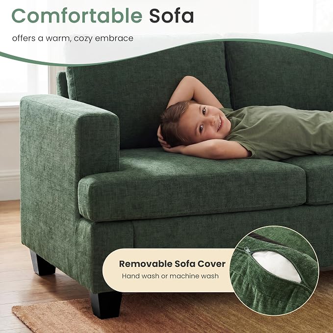 YOUDENOVA 2 Piece Set Comfy Sofa Couch, Loveseat Sofa * 2 - Image 4