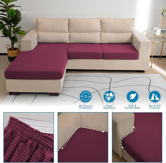 Water Repellent L Shaped Couch Covers - Image 5