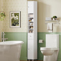 TEENFON Bathroom Cabinet, Narrow Bathroom Storage Cabinet by TEENFON