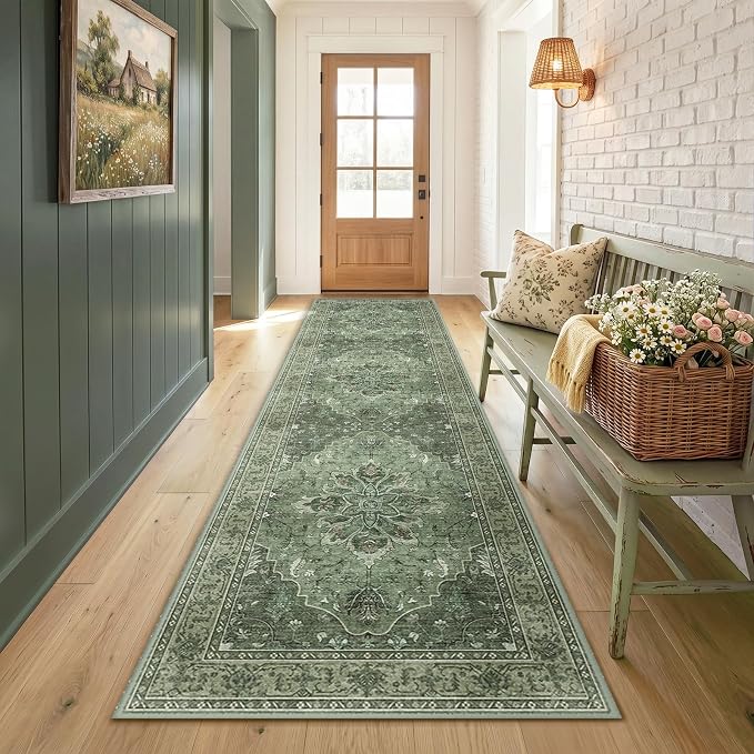 RELEANY Area Rugs 3'x9' Runner Rug Non Slip Washable - Image 2