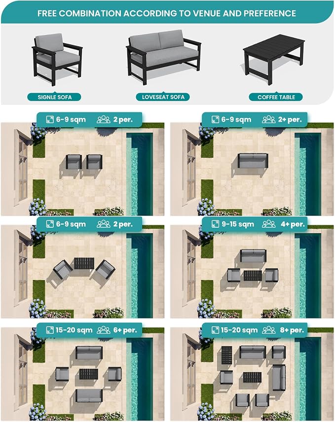 SERWALL 2 Pieces Single Cushioned Lounge Chair - Image 8