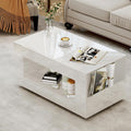 39" High Gloss Wood Coffee Table by Unknown