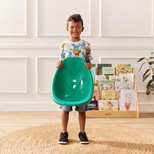 ECR4Kids Plastic Leaf Scoop Floor Rocker Seat, Classroom Furniture - Image 8