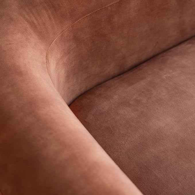 Acanva Luxury Modern Tight Curved Back Velvet Sofa, Minimalist Style Comfy Couch - Image 10
