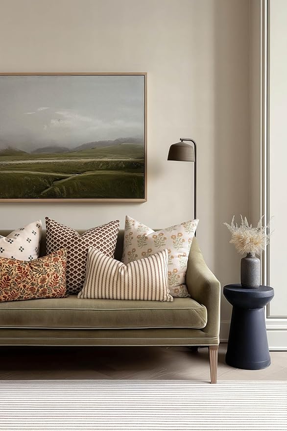 Crumbs Home Modern Farmhouse California Casual Indoor Outdoor Throw Pillow Cover - Image 3