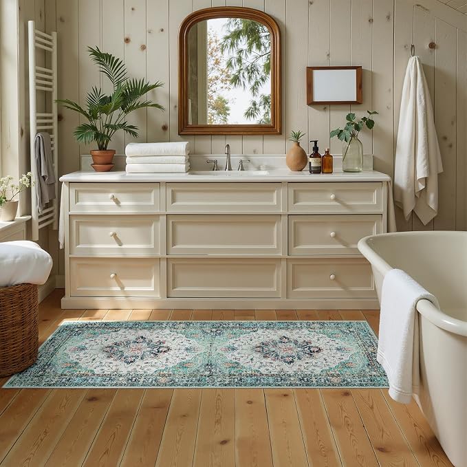 RELEANY Area Rugs 2'x6' Runner Rug Non Slip Washable - Image 3