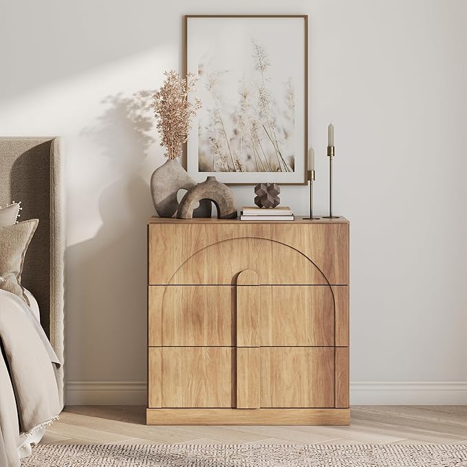 BELLEZE Bookcase with 3 Drawers, Modern Book Shelf with Wide Wooden Handle - Image 6
