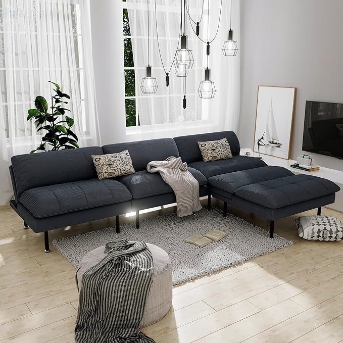 Ribilake 2 Sets 70" Futon Sofa Bed, 4 in 1 Multi-Function Couch Sleeper by RIBILAKE