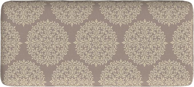 HomePop Drake Large Decorative Storage Bench -Brown Medallion - Image 9