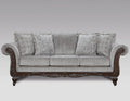 Hernen Carved Wood Frame Sofa by RoundhillFurniture