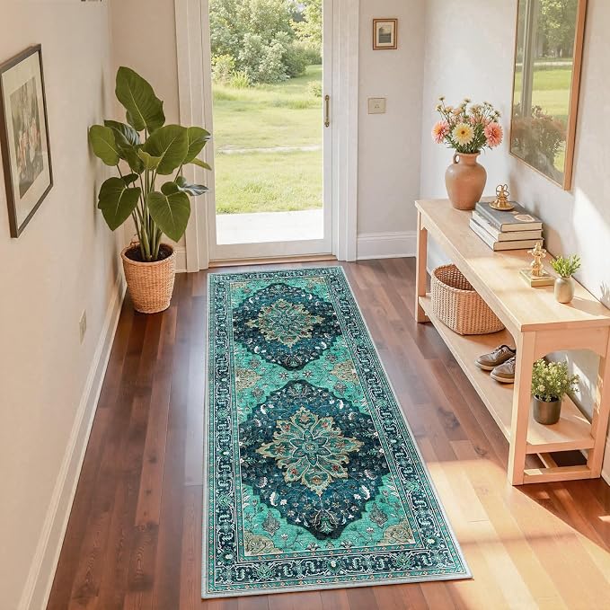 RELEANY Area Rugs 2'x6' Runner Rug Non Slip Washable by RELEANY