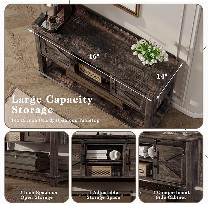 LUXOAK Farmhouse Entryway Table - Image 6