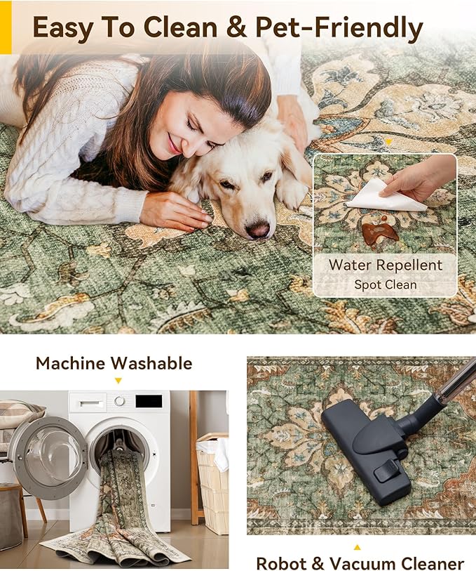 RELEANY Area Rugs 2'x3' Kitchen Rugs Entry Rug Small Rugs - Image 8