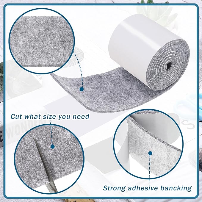 Shappy 2 Packs 120 x 2 x 0.04 Inch Felt Strips - Image 3