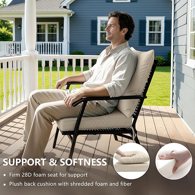 19x19 Inch Patio Chair Cushion - Image 4