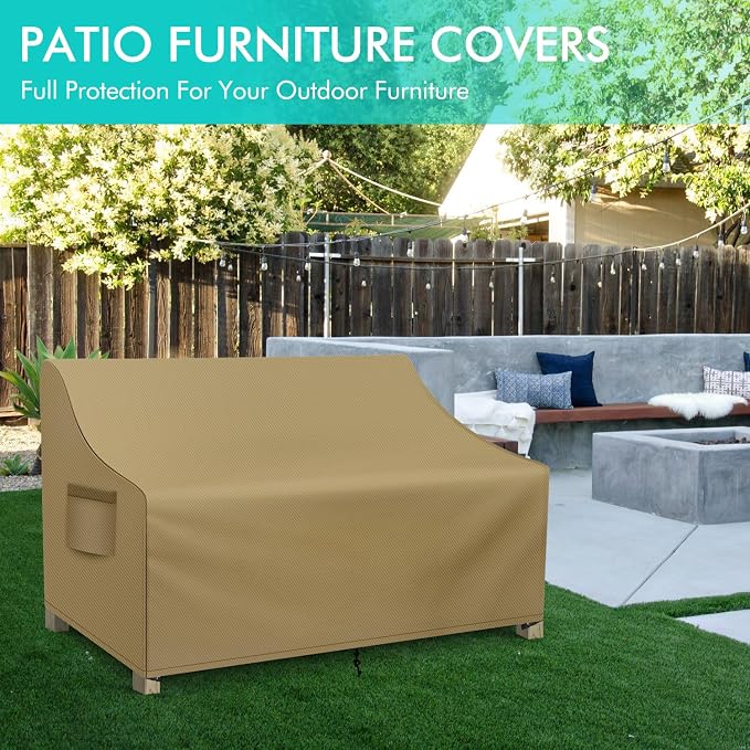 WLEAFJ Patio Sofa Cover Waterproof, 3-Seater Outdoor Sofa Cover, Heavy Duty - Image 6
