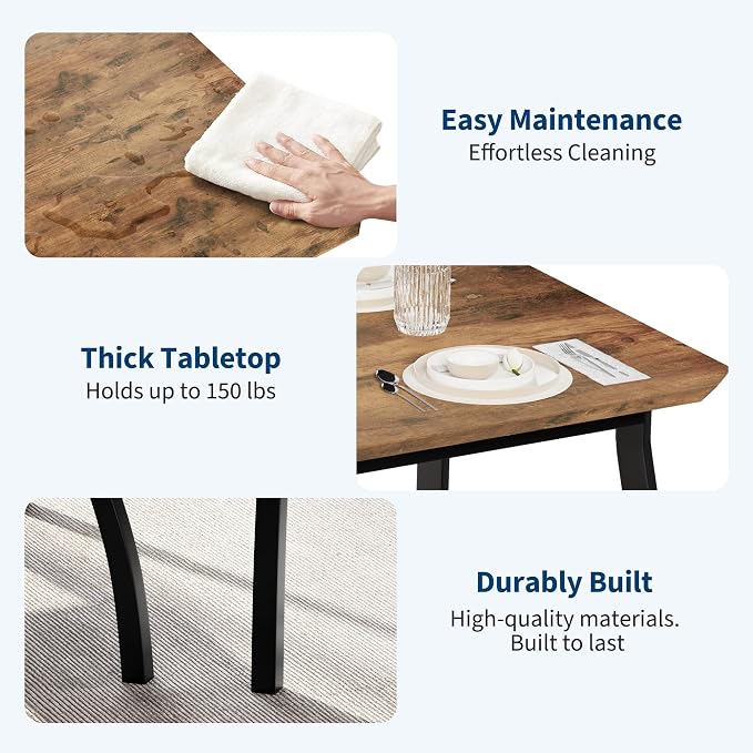 IDEALHOUSE 43'' Dining Table Set - Image 3