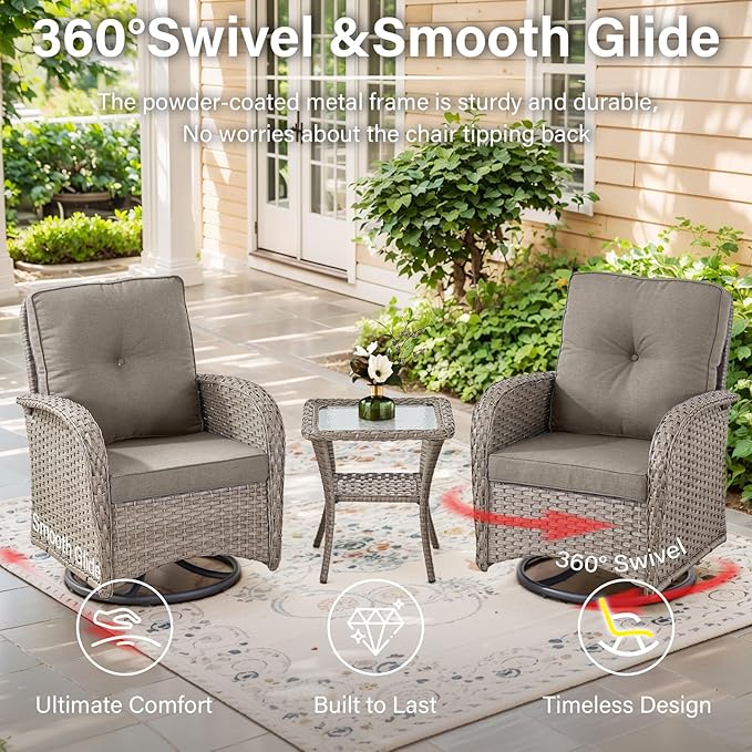 Belord 5 Piece Outdoor Patio Furniture Set - Image 3