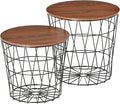 HOMCOM End Tables Set of 2, Nesting Tables by HOMCOM